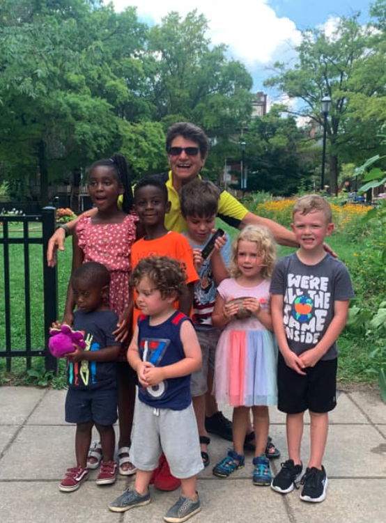 Kids at the Bolton Hill Garden Club Book Reading event